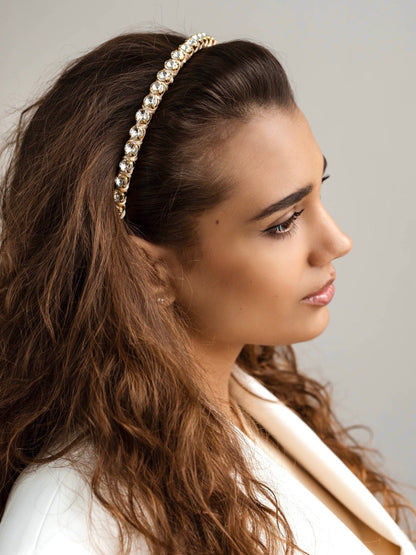 Headband Linda Ivory - ELENA HONCH