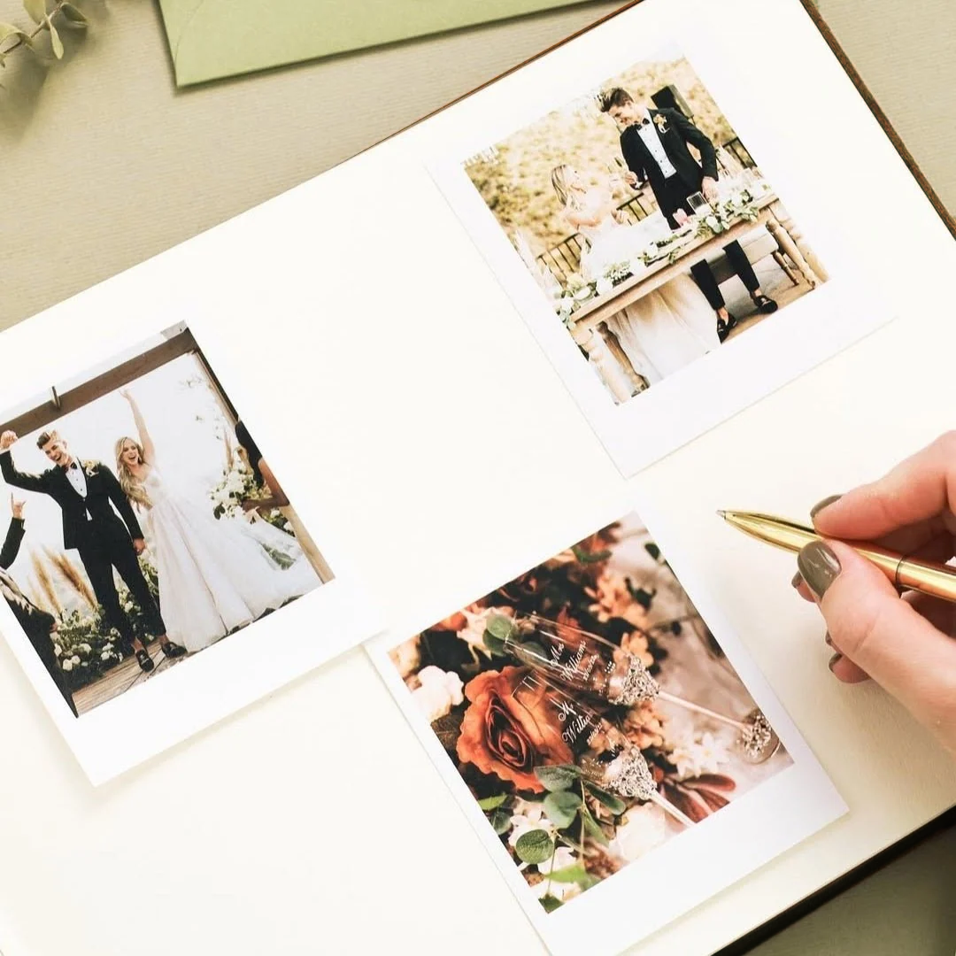 Guest Book in Chocolate Brown