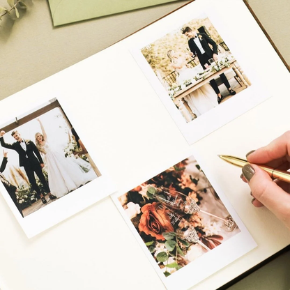 Guest Book in Chocolate Brown