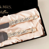 wedding flutes set. best wedding cake knife and server. wedding cake knife and server set personalized. ELENA HONCH.