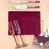 Ivy Flutes & Cake set in burgundy with guestbook - ELENA HONCH