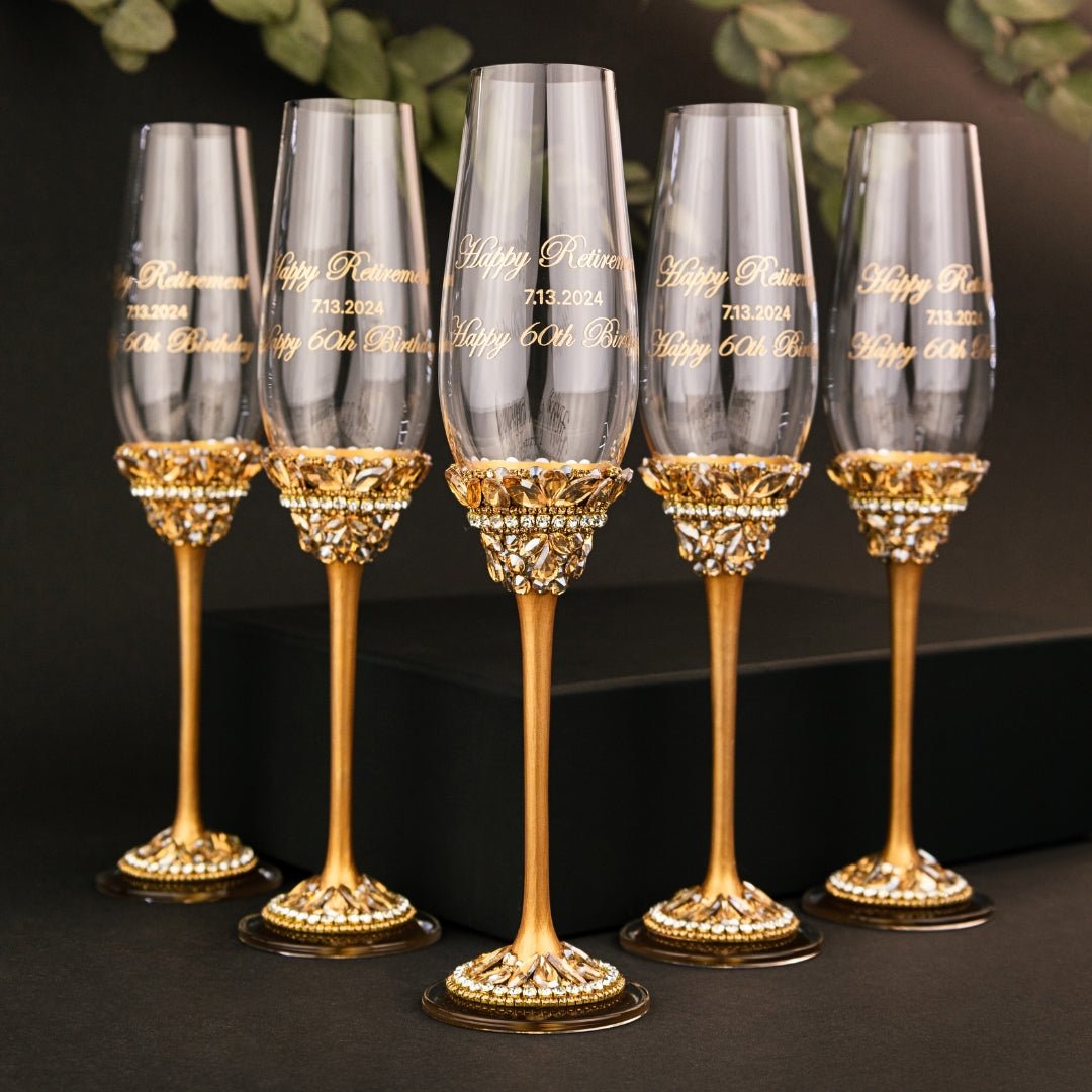 Ivy Flutes In Gold - ELENA HONCH