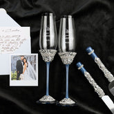 Ivy Flutes in Navy Color - ELENA HONCH