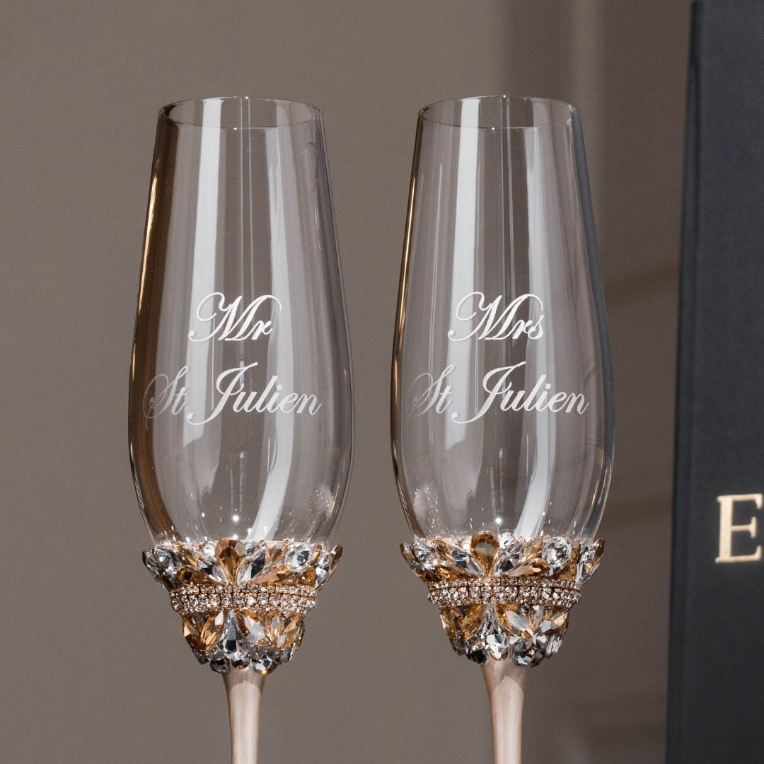 Ivy Flutes Ivory &amp; Gold - ELENA HONCH