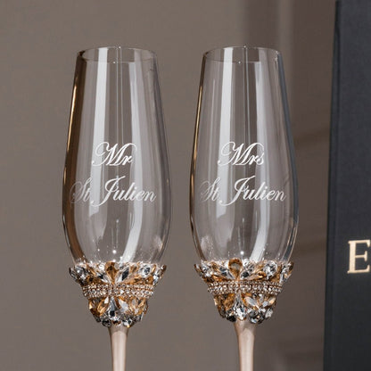 Ivy Flutes Ivory &amp; Gold - ELENA HONCH