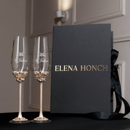 Ivy Flutes Ivory &amp; Gold - ELENA HONCH