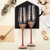 Ivy Flutes & Set for cake in Burgundy - ELENA HONCH