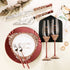 Ivy Flutes & Set for cake in Burgundy - ELENA HONCH