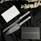 Ivy White Flutes & Set for Cake - ELENA HONCH