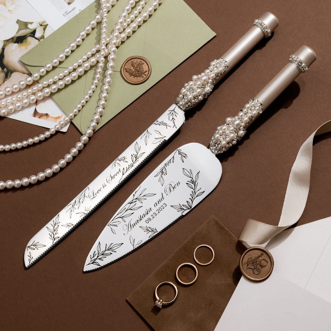 Lily Set Ivory with Pearls - ELENA HONCH