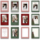 Merry & Married Burgundy or Emerald Christmas Photo Card Template - ELENA HONCH