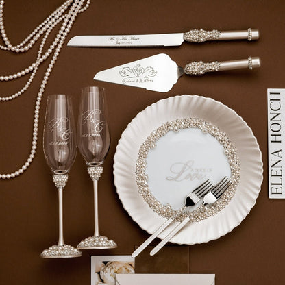 Pearl Avrora Set Ivory - ELENA HONCH