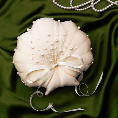 Pearl Pillow For Rings Seashell - ELENA HONCH