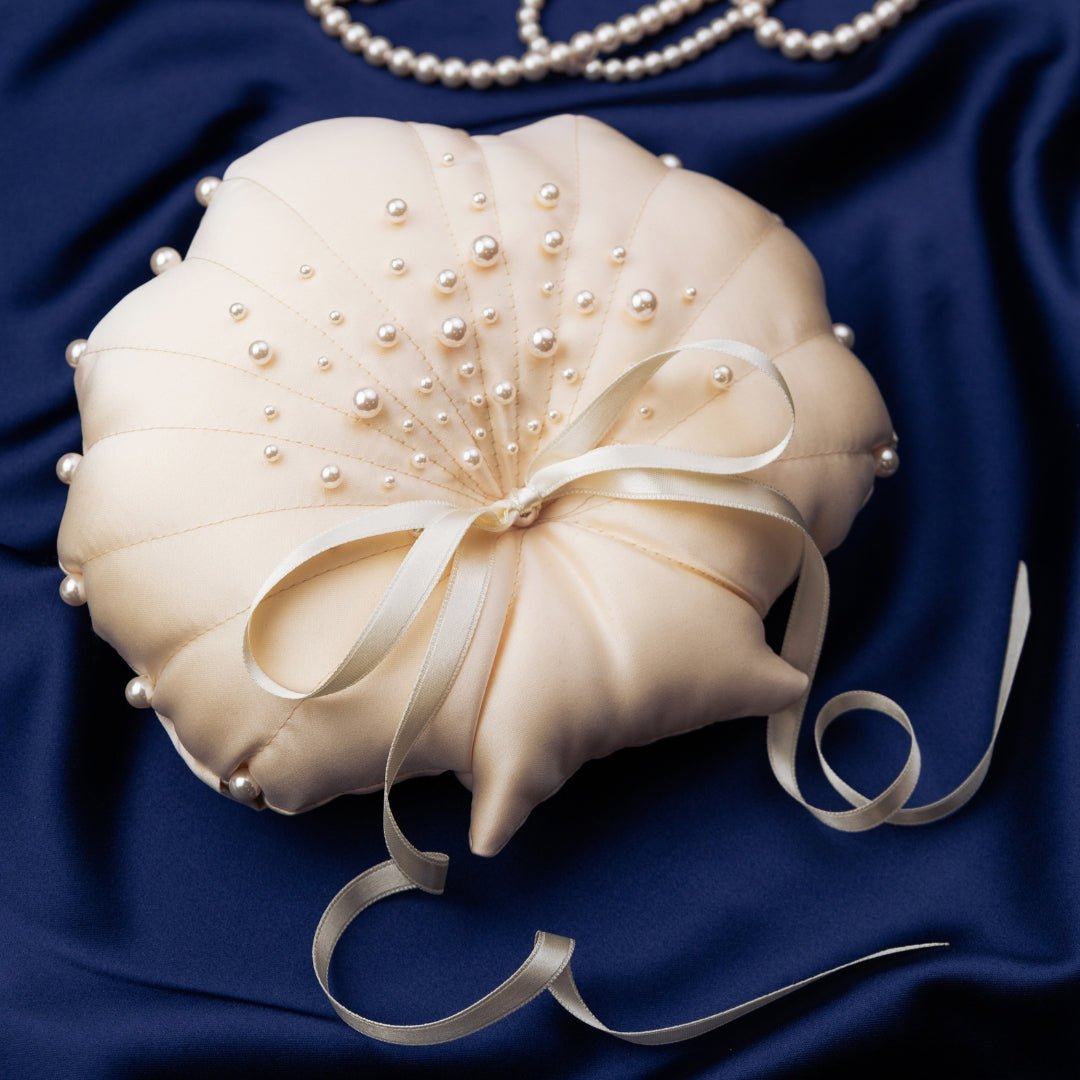 Pearl Pillow For Rings Seashell - ELENA HONCH