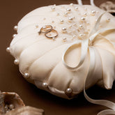 Pearl Pillow For Rings Seashell - ELENA HONCH