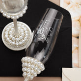 Pearls Margaret Flutes White With Pillow - ELENA HONCH