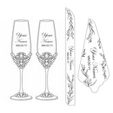 Personalization for flutes and cake set - ELENA HONCH