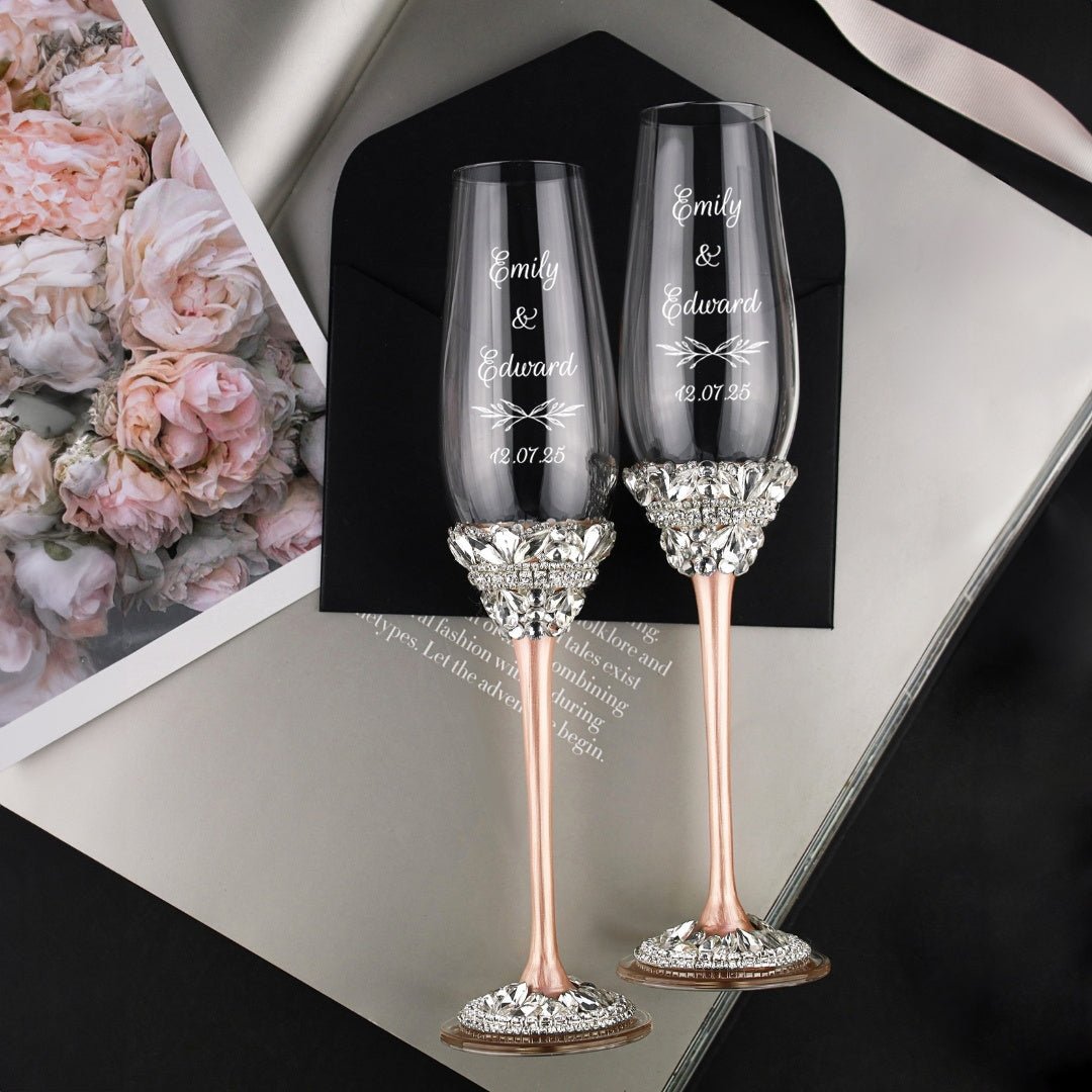 Personalized Flutes Ivy in Blush - ELENA HONCH