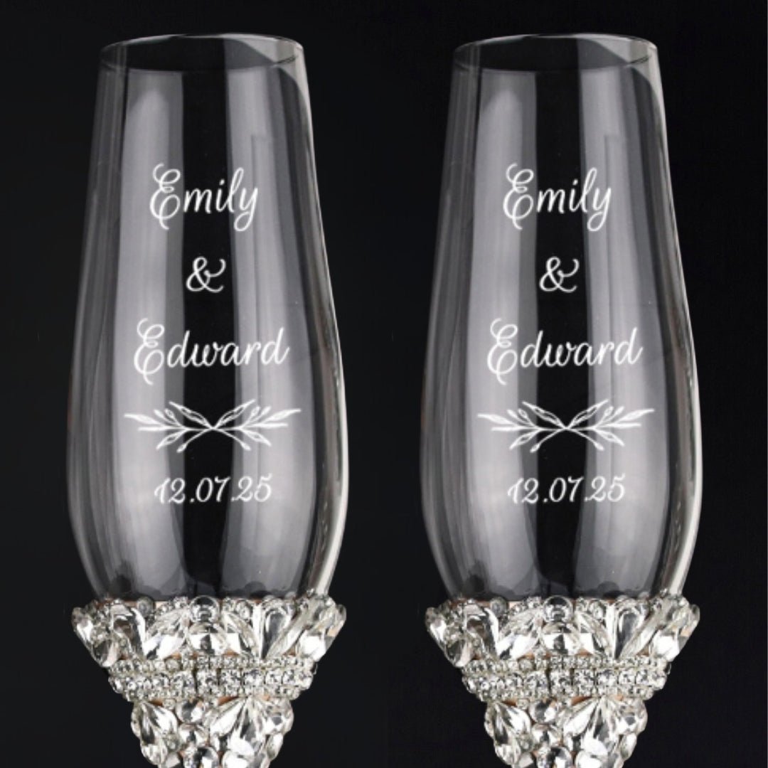 Personalized Flutes Ivy in Blush - ELENA HONCH