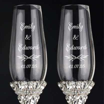 Personalized Flutes Ivy in Blush - ELENA HONCH