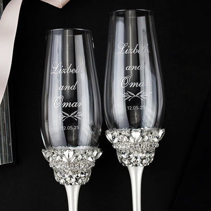 Personalized Flutes Ivy in White Color - ELENA HONCH