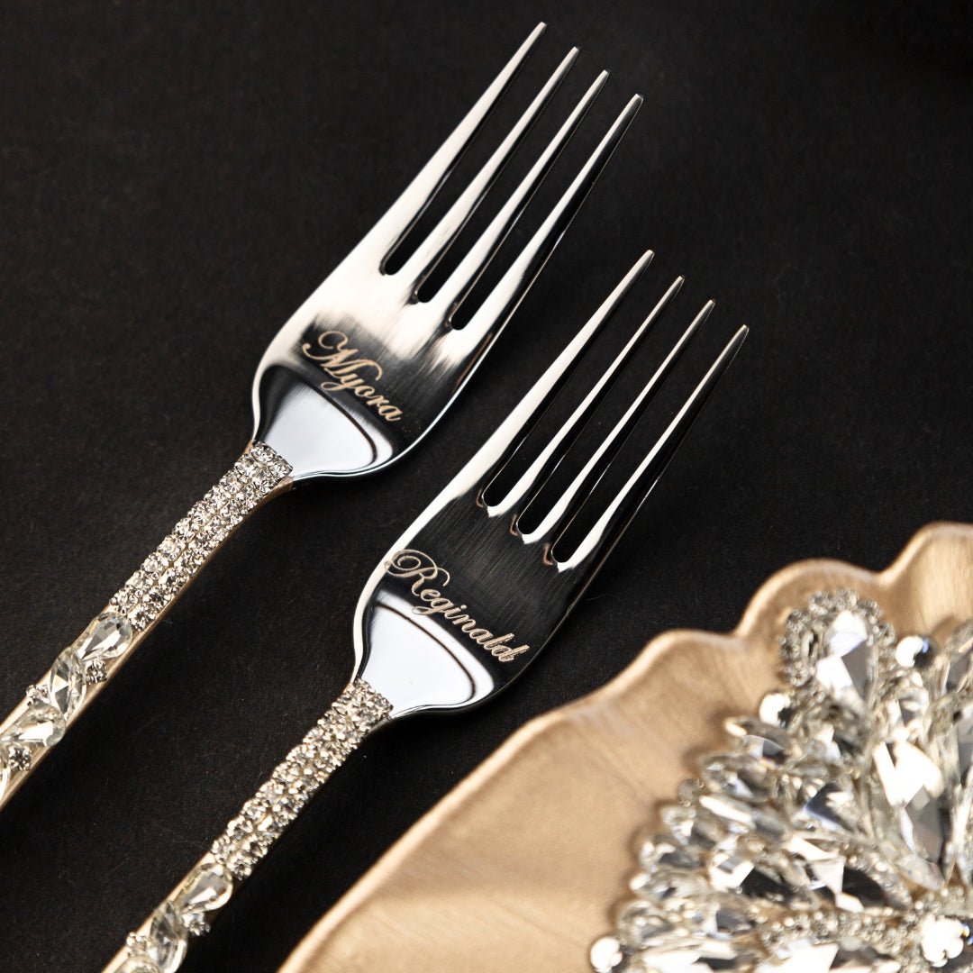 Plate and Forks Champagne Set - ELENA HONCH