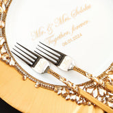 Plate And Forks Gold Set - ELENA HONCH