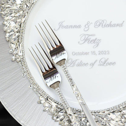 Plate And Forks Silver Set - ELENA HONCH