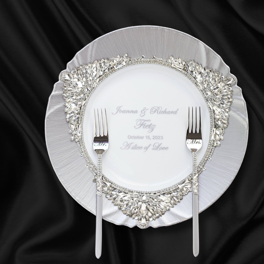 Plate And Forks Silver Set - ELENA HONCH