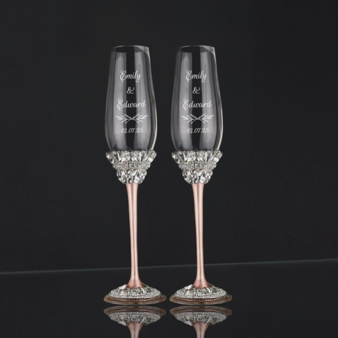 Personalized Flutes Ivy in Blush