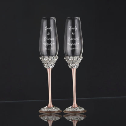 Personalized Flutes Ivy in Blush