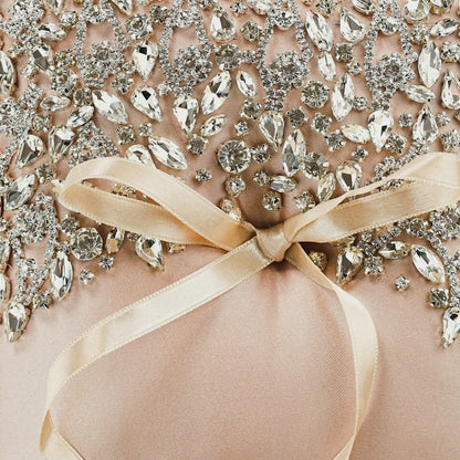 Wedding Pillow For Rings In Champagne