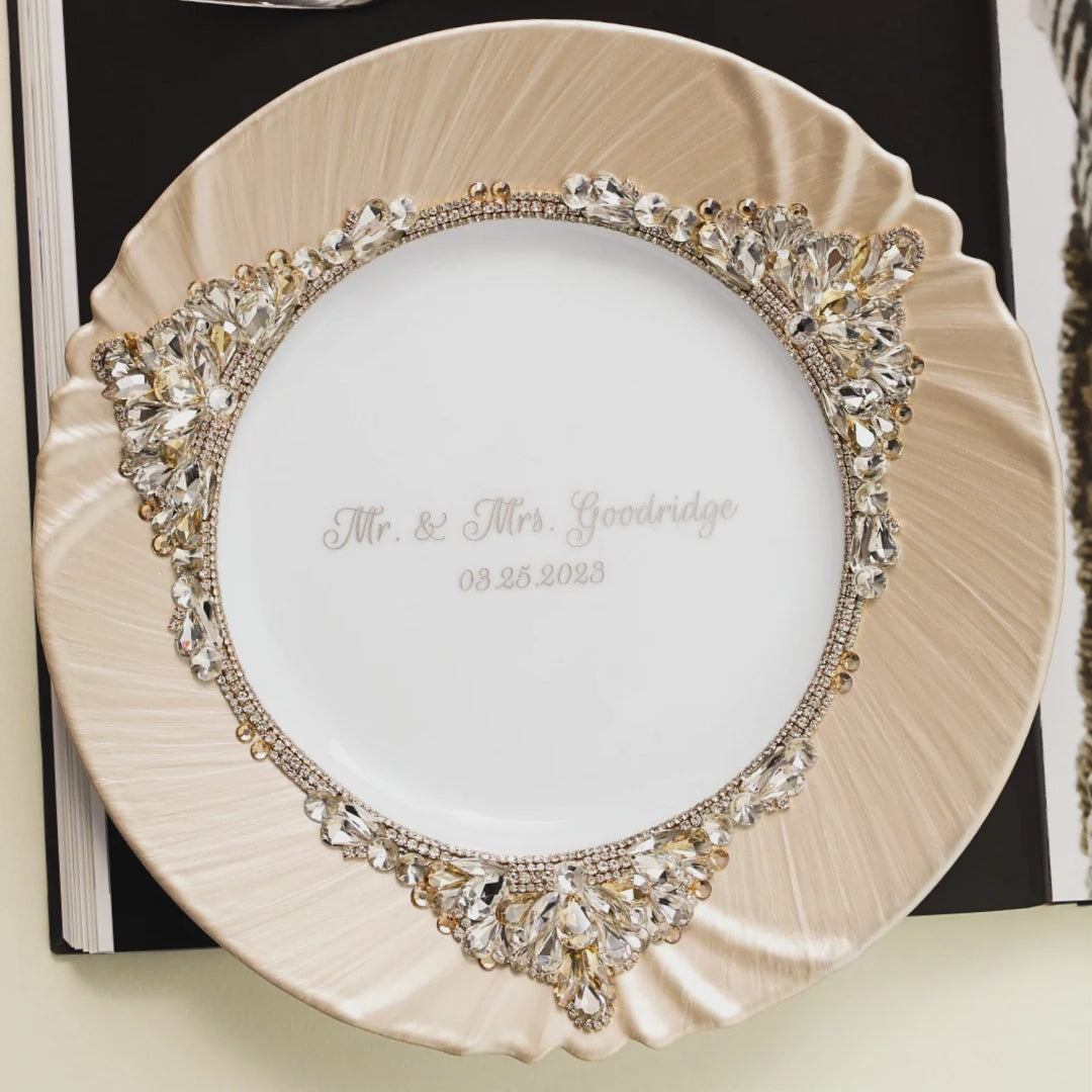 Plate Ivory &amp; Gold