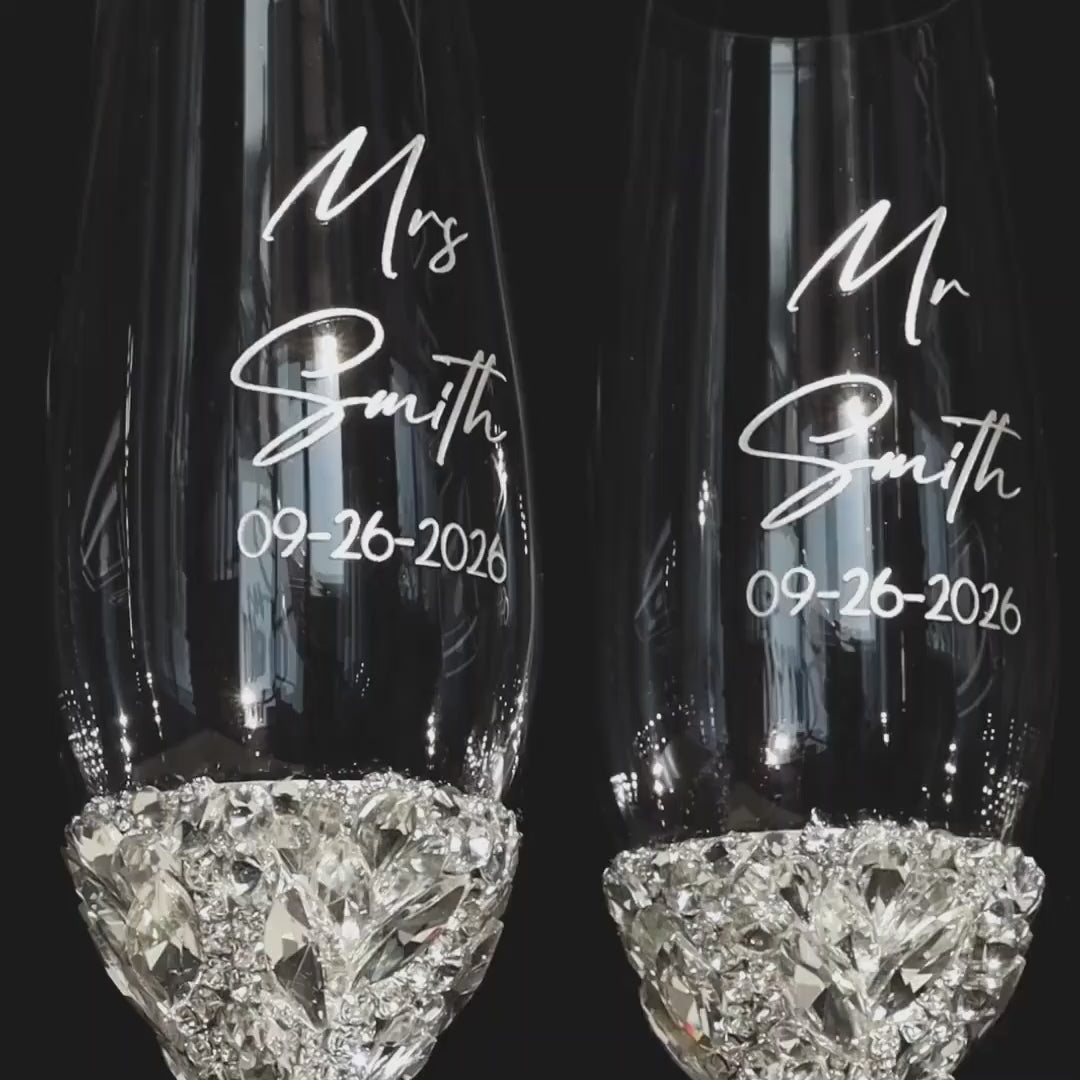 Ruta Silver Toasting Flutes