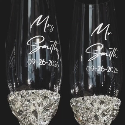 Ruta Silver Toasting Flutes