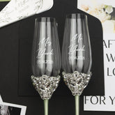 Ruta Flutes & Cake Set in Eucalyptus Color - ELENA HONCH