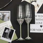 Ruta Flutes & Cake Set in Eucalyptus Color - ELENA HONCH