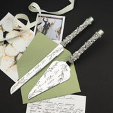 Ruta Flutes & Cake Set in Eucalyptus Color - ELENA HONCH