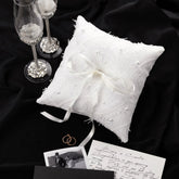 Ruta Flutes White With Ring Bearer Pillow - ELENA HONCH