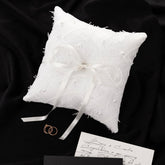 Ruta Flutes White With Ring Bearer Pillow - ELENA HONCH