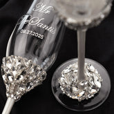 Ruta Flutes White With Ring Bearer Pillow - ELENA HONCH