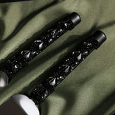Ruta Flutes with Cake Set in Black - ELENA HONCH