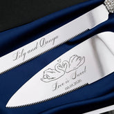 Ruta Flutes with Cake Set in Black & Silver - ELENA HONCH