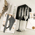 Ruta Flutes with Cake Set in Black & White - ELENA HONCH