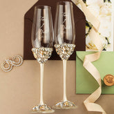 Ruta Glasses Ivory & Gold - ELENA HONCH