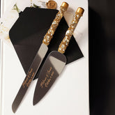 Ruta Gold flutes and Cake Set - ELENA HONCH