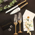 Ruta Gold flutes and Cake Set - ELENA HONCH