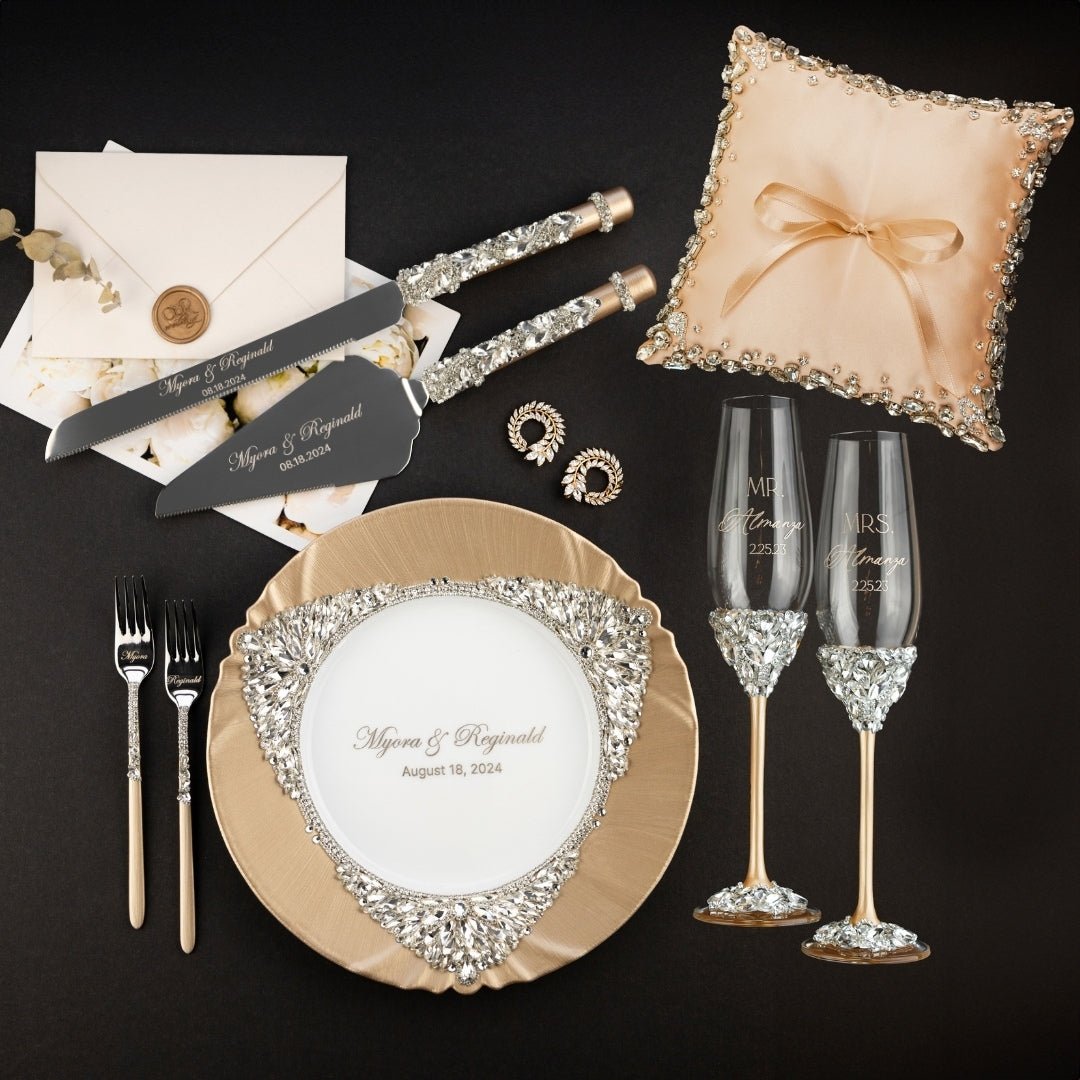 Ruta Set in Champagne with Pillow - ELENA HONCH