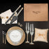 Ruta Set in Champagne with Pillow and Brown Guest Book - ELENA HONCH