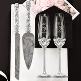 Ruta Silver flutes & Cake set - ELENA HONCH